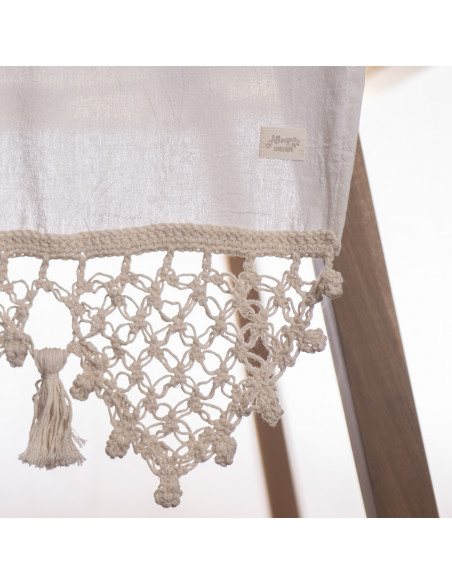 Camino de Mesa -  Flower  Crochet Gasa