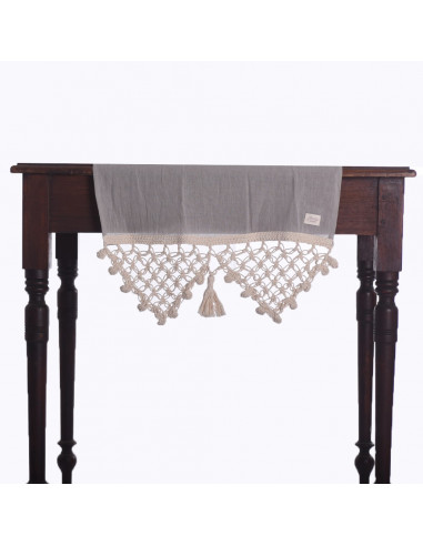 Camino de Mesa -  Flower  Crochet Gasa