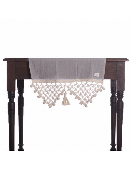 Camino de Mesa -  Flower  Crochet Gasa