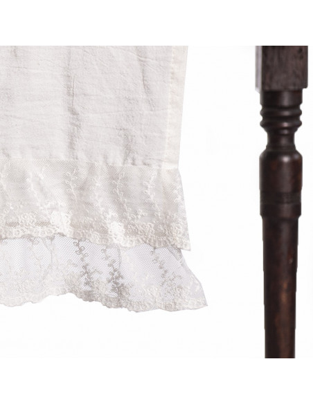 Camino de Gasa Blanco & Volados de Encaje