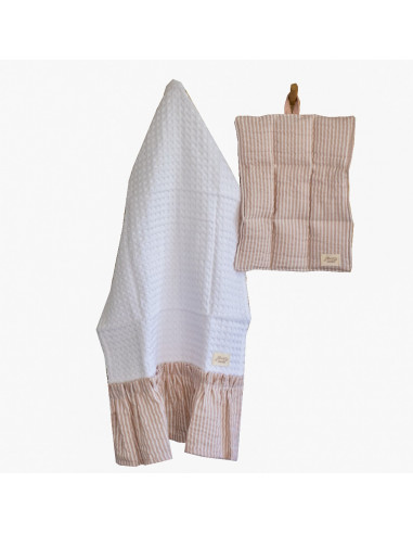 Set Agarradera Matelasé + Repasador