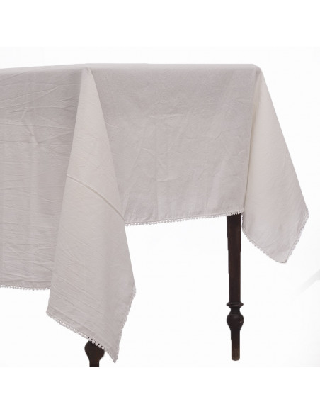 Mantel de Tusor Guipiur Pompon