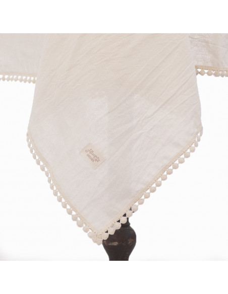 Mantel de Tusor Guipiur Pompon