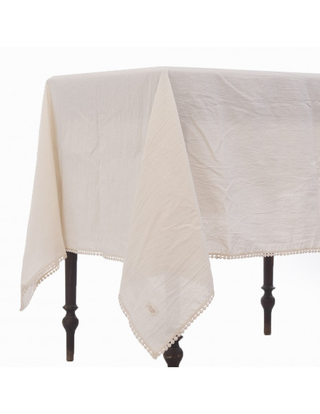 Mantel de Tusor Guipiur Pompon