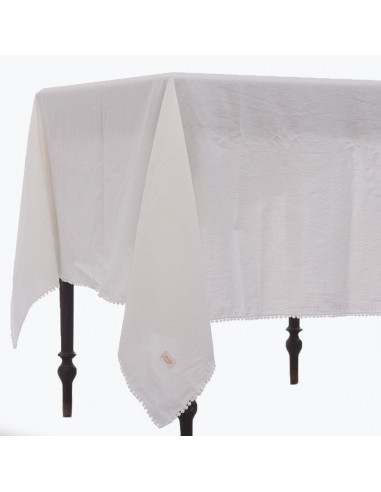 Mantel de Tusor Guipiur Pompon