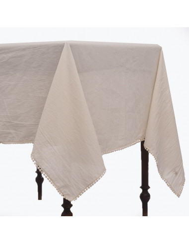 Mantel de Tusor Guipiur Pompon