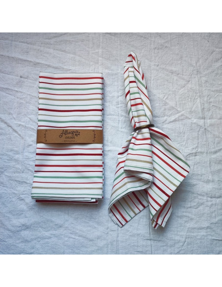 Servilletas Percal Estampados X 4