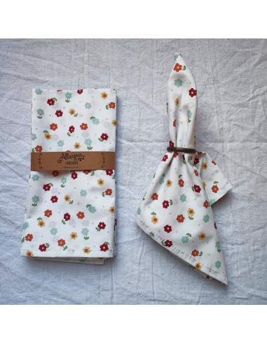 Servilletas Percal Estampados X 4