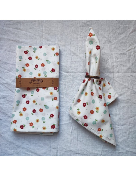 Servilletas Percal Estampados X 4