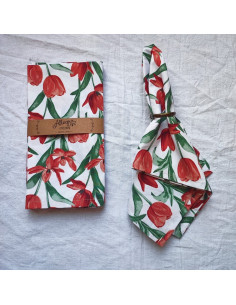 Servilletas Percal Estampados X 4