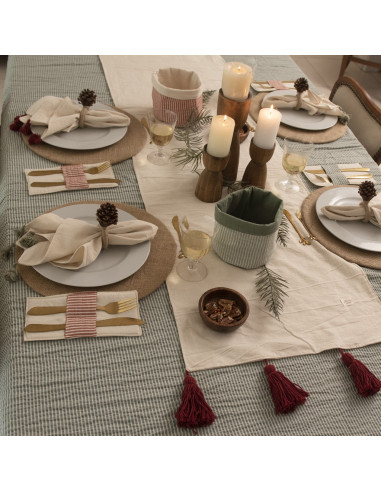 Camino XL Borlas Rojas