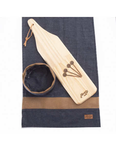 Set de Picada Cuero & Denim - 2 Pinchos