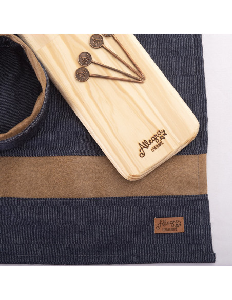 Set de Picada Cuero & Denim - 2 Pinchos