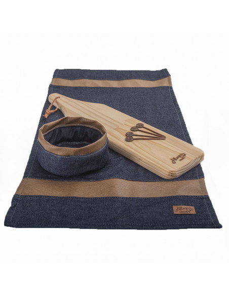 Set de Picada Cuero & Denim - 2 Pinchos