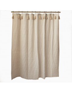 Cortina de Baño: Greta Mil Rayas borlas