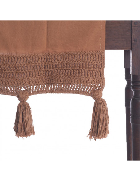 Camino de Mesa  Borlones Crochet