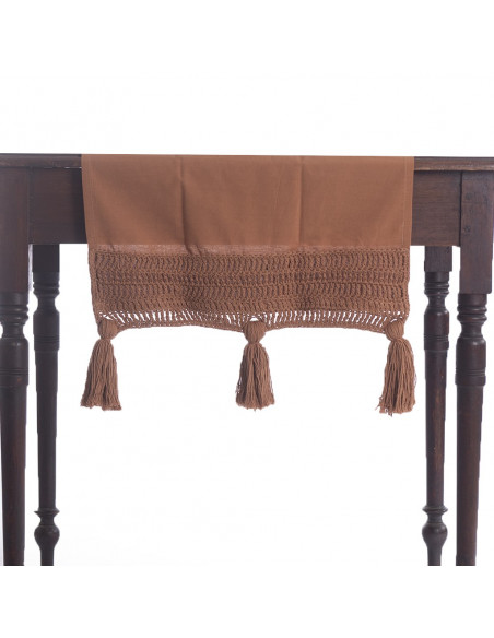 Camino de Mesa  Borlones Crochet