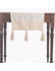 Camino de Mesa  Borlones Crochet