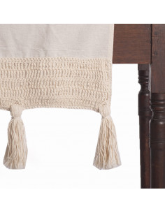 Camino de Mesa  Borlones Crochet 2