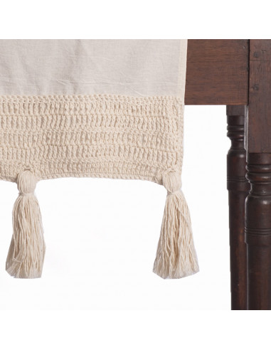 Camino de Mesa  Borlones Crochet