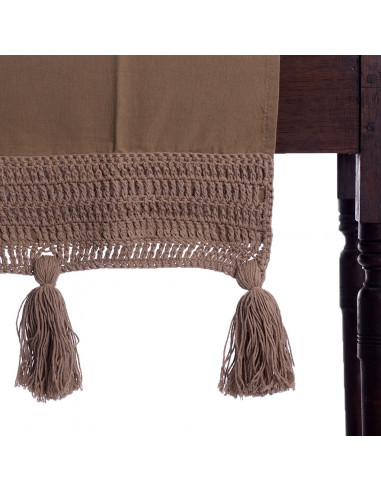 Camino de Mesa  Borlones Crochet