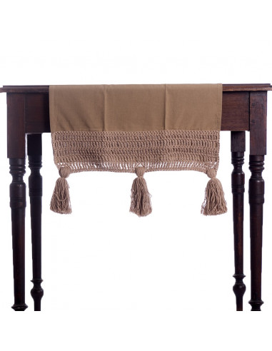 Camino de Mesa  Borlones Crochet