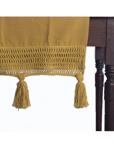 Camino de Mesa  Borlones Crochet