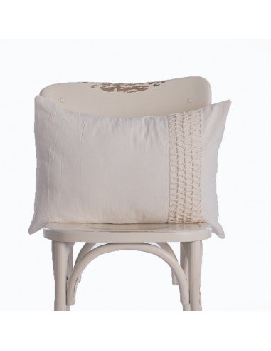 Combo Almohadon Aplique  Crochet Cuadros  - 2 x 40 x 60