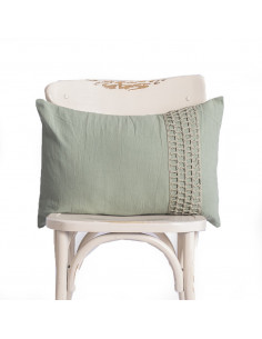 Combo Almohadon Aplique  Crochet Cuadros  - 2 x 40 x 60 2