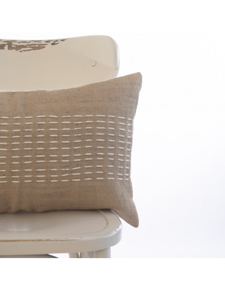 Combo Almohadón  Yute Pespunte  - 2 x 40 x 60