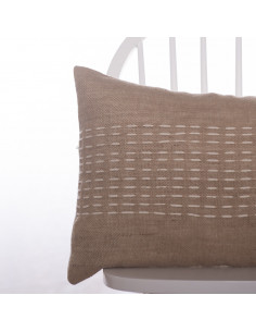 Combo Almohadón  Yute Pespunte  - 2 x 40 x 60 2