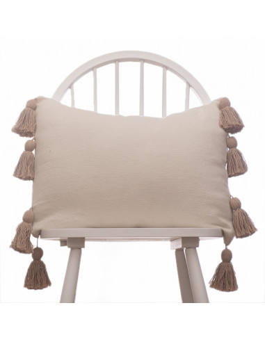 Combo Almohadon Panamá  & Borlones  laterales- 2 x 50 x 50