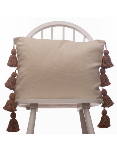 Combo Almohadon Panamá  & Borlones  laterales- 2 x 50 x 50