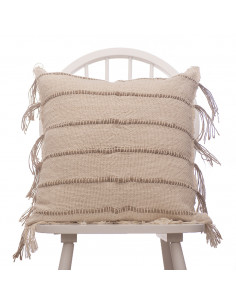 Almohadón Telar y Lineas en Yute - 40 x 60