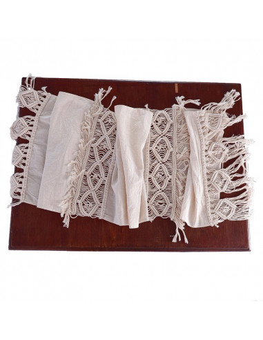 Camino de Mesa - Macramé Puntas + Entredos Tusor