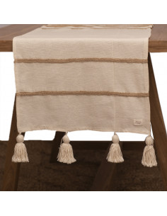 Camino de Mesa -   Panamá, cinta de yute & Borlas 2