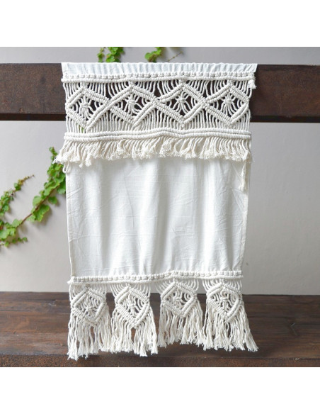 Camino de Mesa - Macramé Puntas + Entredos Tusor