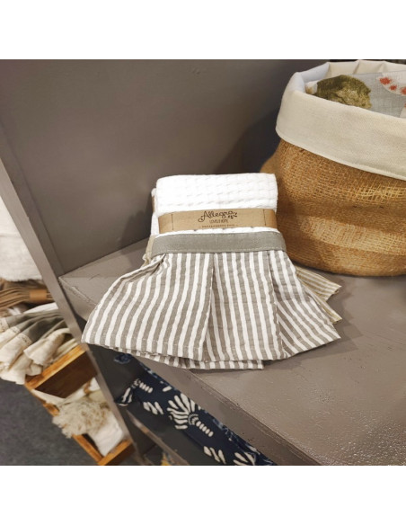 Pack de Repasadores x2 - Volado Mil Rayas y Faja Lisa