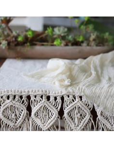 Camino de Mesa - Macramé Rombos