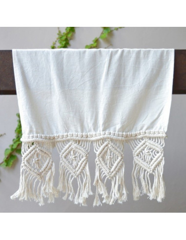 Camino de Mesa - Macramé Rombos