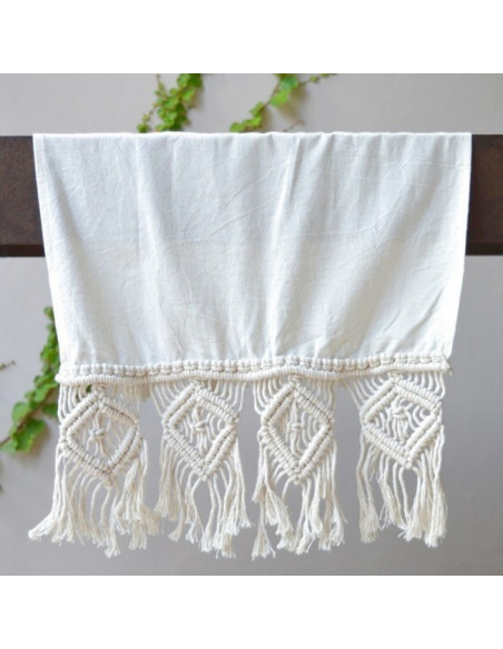 Camino de Mesa - Macramé Rombos