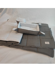 Individuales Tusor Matelaseado x 4 + Panera 2