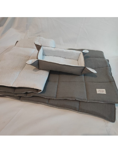 Individuales Tusor Matelaseado x 4 + Panera