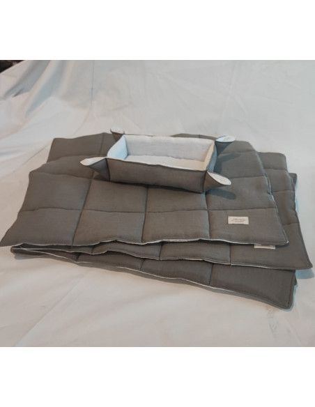 Individuales Tusor Matelaseado x 4 + Panera