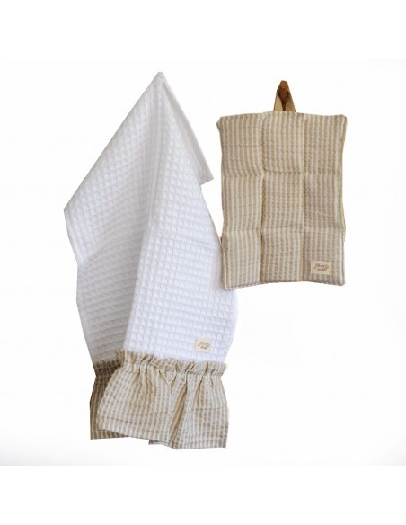 Promo 5 + 1:  Set Agarradera Matelasé + Repasador