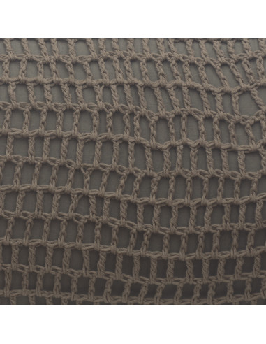 Almohadón Crochet Cuadros y Flecos  - Hilo Color - 40 x 60