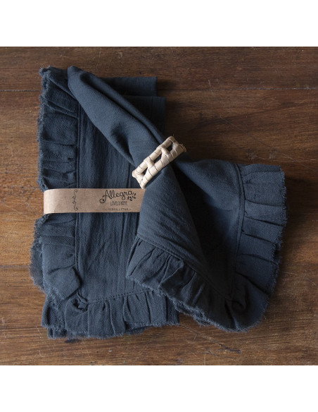 Servilletas Camila Tusor y Volados Gasa x 4