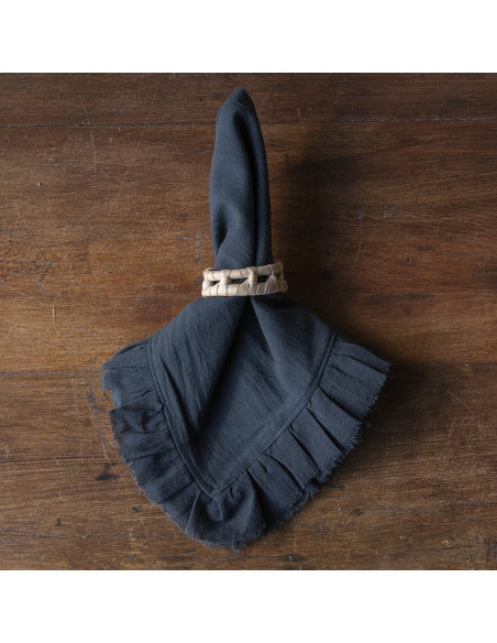 Servilletas Camila Tusor y Volados Gasa x 4