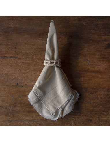 Servilletas Camila Tusor y Volados Gasa x 4