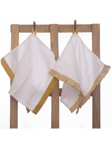 Pack De Repasadores Tusor Anna Combinados  X2